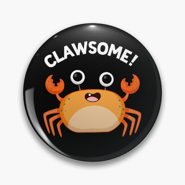 Item preview, Clawsome Funny Crab Puns (Dark BG) designed and sold by punnybone.