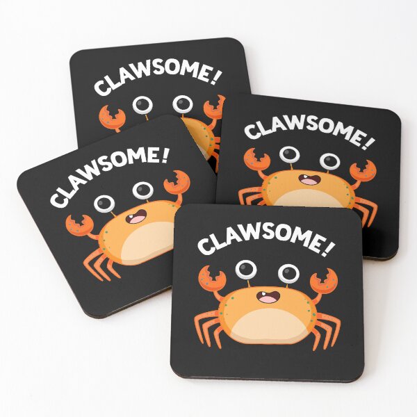 Item preview, Clawsome Funny Crab Puns (Dark BG) designed and sold by punnybone.