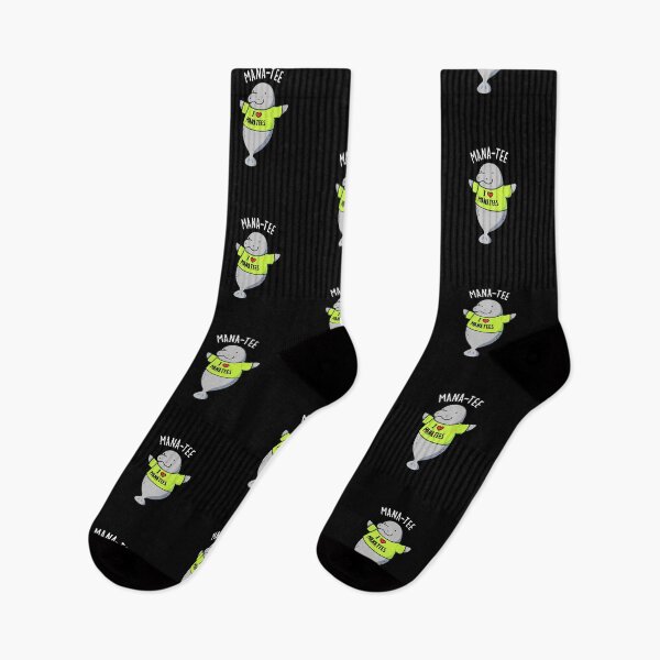 Item preview, Manatee Funny Animal Puns (Dark BG) designed and sold by punnybone.