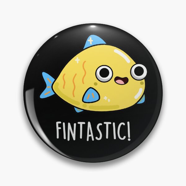 Item preview, Fintastic Funny Fish Puns (Dark BG) designed and sold by punnybone.