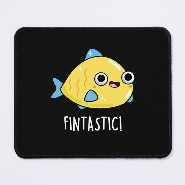 Item preview, Fintastic Funny Fish Puns (Dark BG) designed and sold by punnybone.