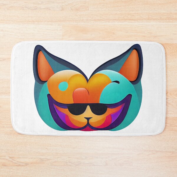 Item preview, Cat emoji emoticon  - Created by Artificial Intelligence designed and sold by Created-by-AI.