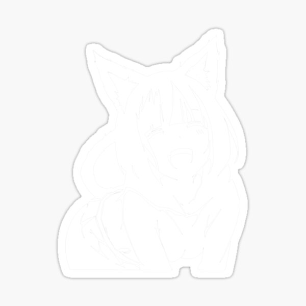 Anime Cat Girl Sticker For Sale By Dhikpam58 Redbubble