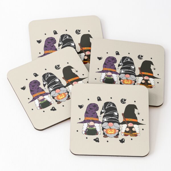 Item preview, Happy Halloween Fall Season 3 Gnomes Witch Family Costume with Dog Cat Baby Cute  designed and sold by JooArtPrints  ★★★★★.