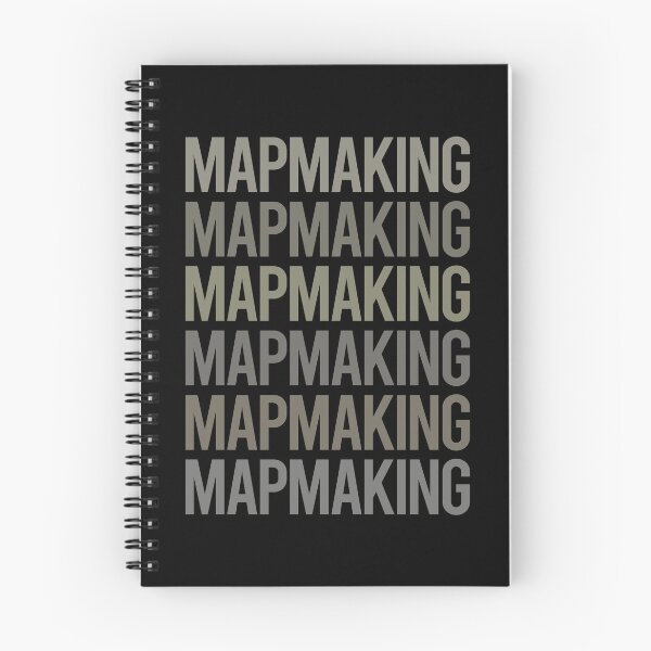 Item preview, Gray Text Art Mapmaking Mapmaker Map Making Maker Cartography Cartographer designed and sold by TartSpiderWeb.