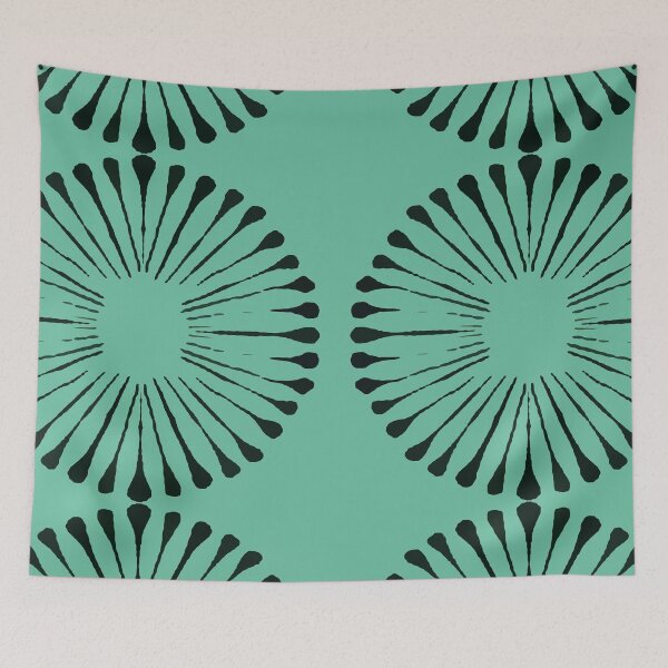 Item preview, Flowers Pattern in Monochrome in Green designed and sold by MyArt23.