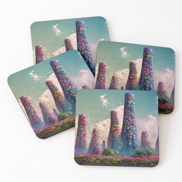 Item preview, Redreaming Whimsy Flower Garden Towers designed and sold by REDREAMER.
