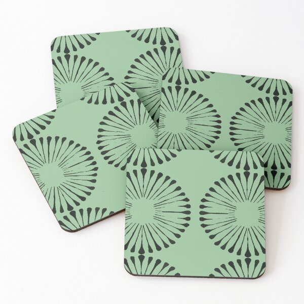 Item preview, Flowers Pattern in Monochrome Green designed and sold by MyArt23.