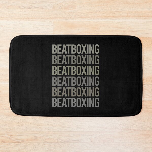 Item preview, Gray Text Art Beat Box Beatboxing Beatbox designed and sold by TartSpiderWeb.