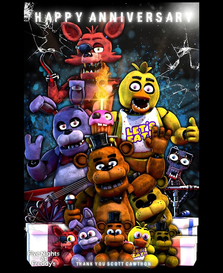 FNAF Party Thank You Tag Five Nights at Freddy's Goodie Bag Tag Security  Breach Thank You Card Personalized Digital 