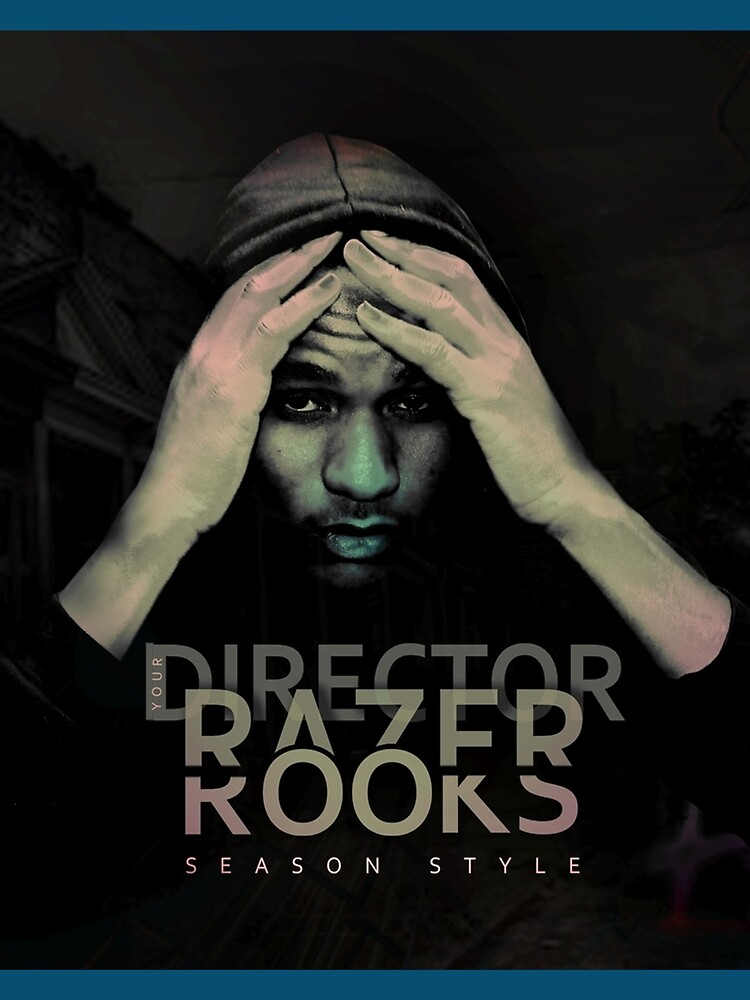 Thumbnail 3 of 3, Scarf, Director Razer Rooks Graphic designed and sold by Flowfellshop.
