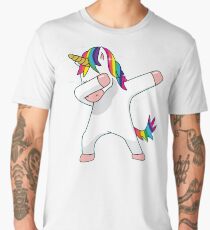 Unicorn Dab Shirt Dabbing Funny Magic Hip Hop T-Shirt For Men, Women, and Kids Men's Premium T-Shirt