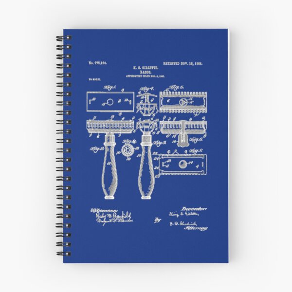 Item preview, Gillette Razor Patent Blueprint   designed and sold by Flowfellshop.