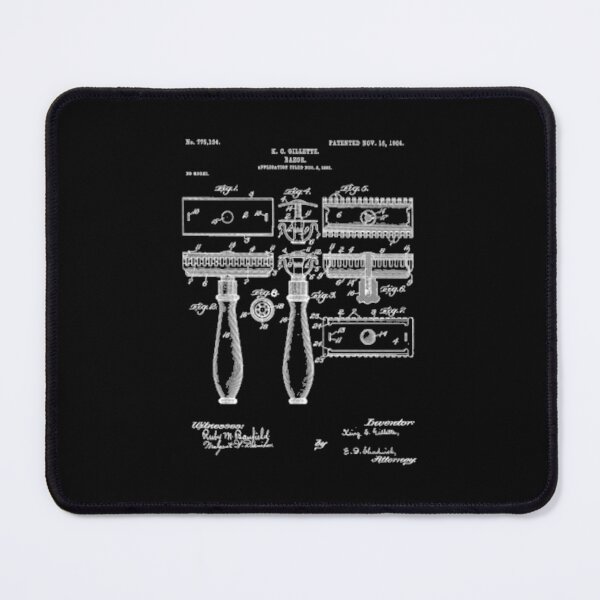 Item preview, Gillette Razor Patent Blueprint designed and sold by Flowfellshop.