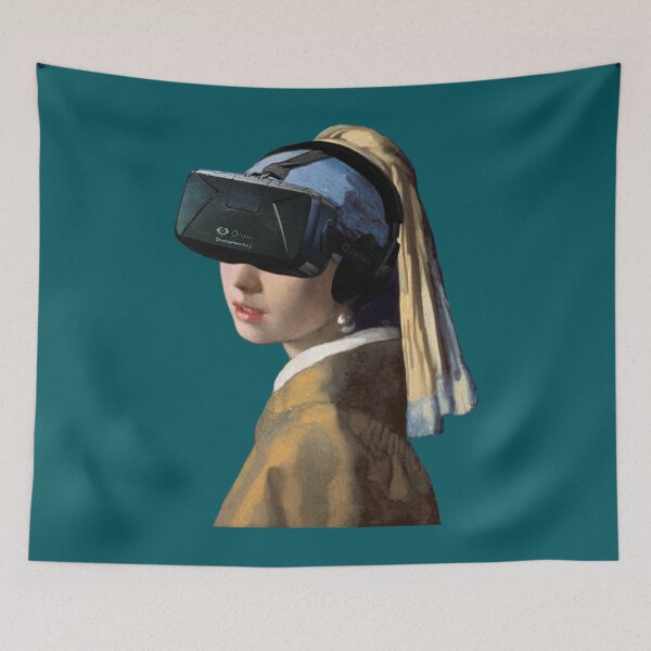 Item preview, Girl With The Oculus Rift   designed and sold by Flowfellshop.