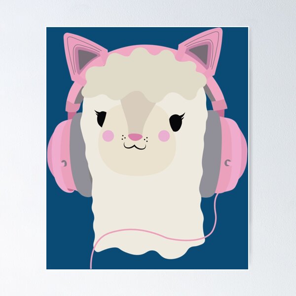 Item preview, Headphone Llama   designed and sold by Flowfellshop.