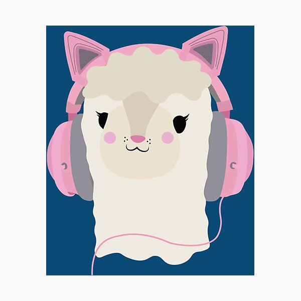 Item preview, Headphone Llama   designed and sold by Flowfellshop.