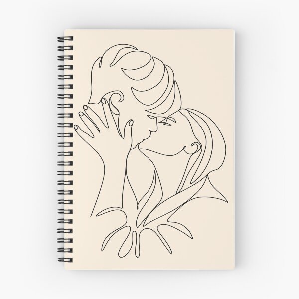Item preview, Couple line illustration. Love print. Minimalist people. 2 faces. Man amd woman. Love vector.Symbol of love.  designed and sold by AllaLineArt.