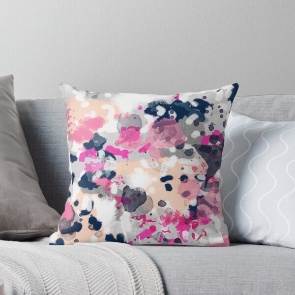 Item preview, Nico - Abstract painting in pink, blush, navy, modern trendy colors designed and sold by charlottewinter.