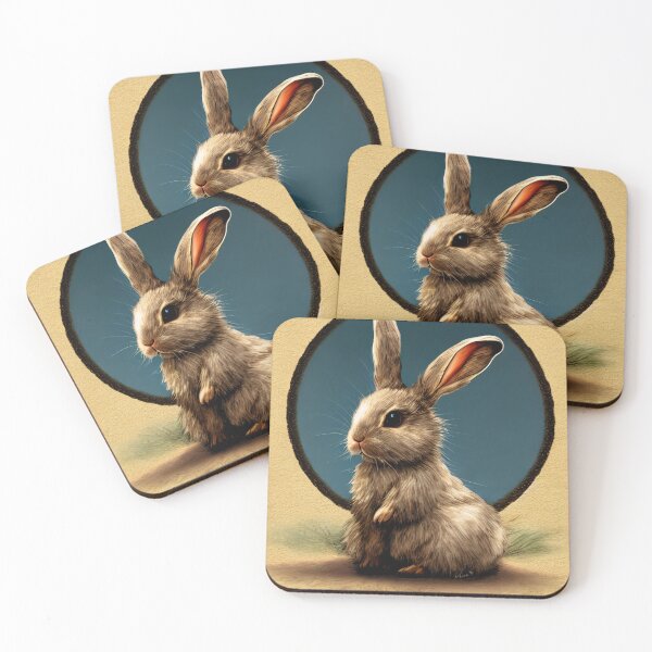 Item preview, Cute Rabbit with big adorable eyes designed and sold by Tuko Designs.
