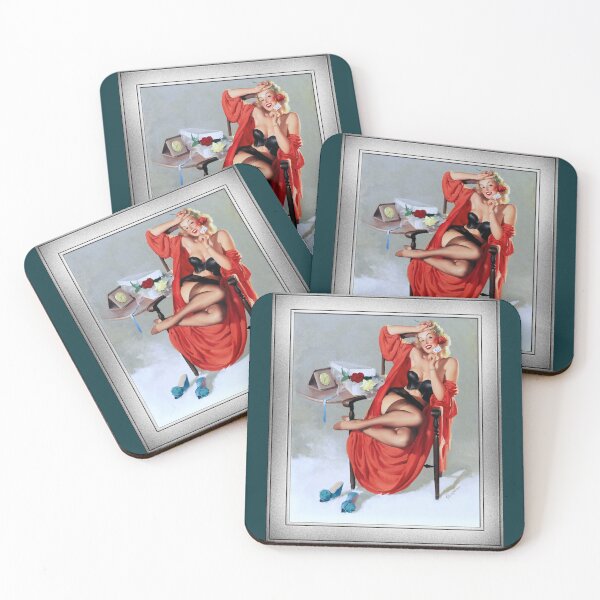 Item preview, A Bouquet Of Roses by Gil Elvgren Classic Remastered Xzendor7 Old Masters Art Reproductions Classic  designed and sold by martinezArts.