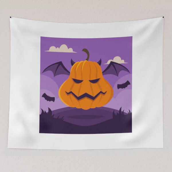 Item preview, halloween scary evil pumpkin funny pumpkin head designed and sold by BEAUTY ⭐⭐⭐⭐⭐.