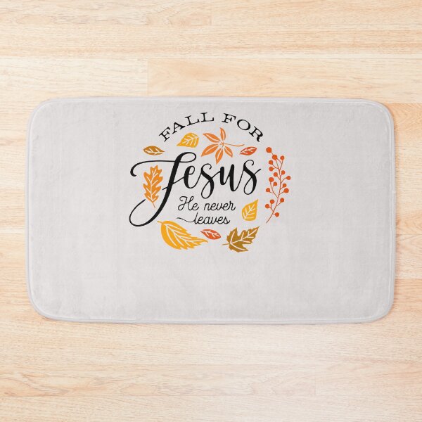 Item preview,  Fall For Jesus He Never Leaves Autumn Christian Prayers Camiseta designed and sold by GouwensRick.