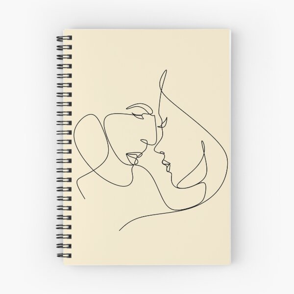 Item preview, Couple line illustration. Love print. Minimalist people. 2 faces. Man amd woman. Love vector.Symbol of love.  designed and sold by AllaLineArt.