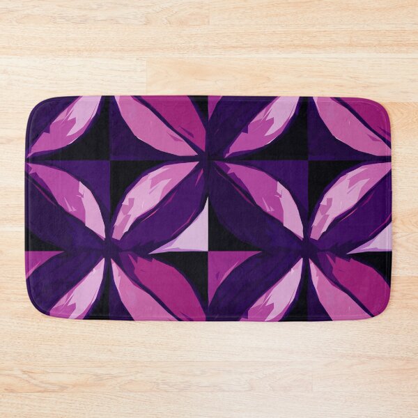 Item preview, Flowers Pattern in Monochrome Black Pink Purple designed and sold by MyArt23.