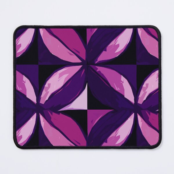 Item preview, Flowers Pattern in Monochrome Black Pink Purple designed and sold by MyArt23.