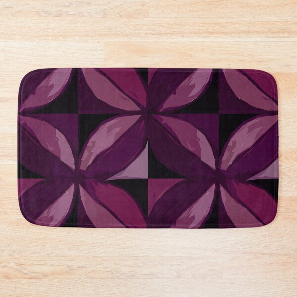 Item preview, Flowers Pattern in Monochrome Black Pink designed and sold by MyArt23.