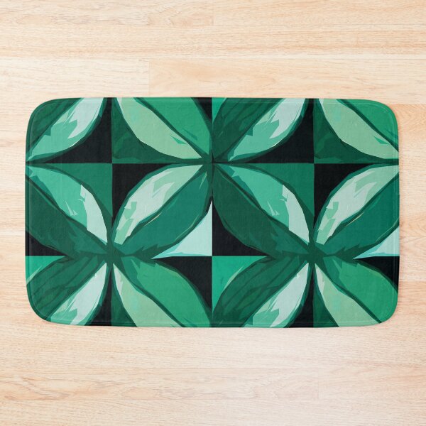 Item preview, Flowers Pattern in Monochrome Black Green designed and sold by MyArt23.