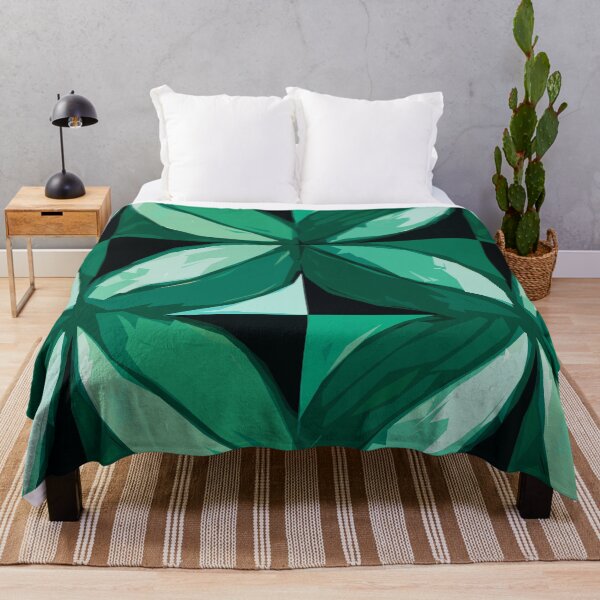 Item preview, Flowers Pattern in Monochrome Black Green designed and sold by MyArt23.
