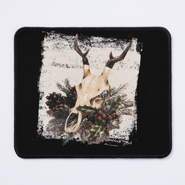 Item preview, Yule Botanical with Skull - screenprint designed and sold by neffinesse.