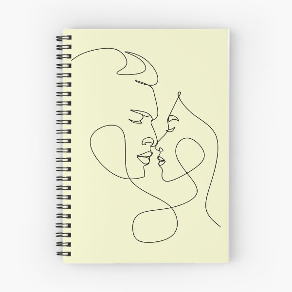 Item preview, Couple line illustration. Love print. Minimalist people. 2 faces. Man amd woman. Love vector. Symbol of love designed and sold by AllaLineArt.