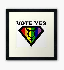 vote yes Framed Print