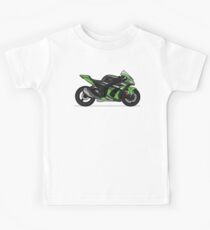 Kawasaki ZX10R Grün Kinder T-Shirt