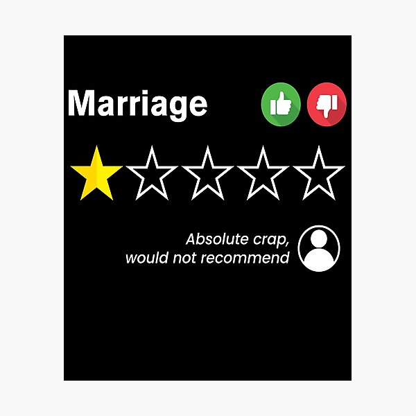 Item preview, Marriage Rating Absolute Crap Divorce designed and sold by MooonTees.