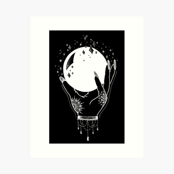Crystal Ball - White Print Art Print
