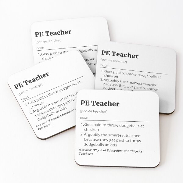Item preview, PE Teacher Definition designed and sold by Creatoe.