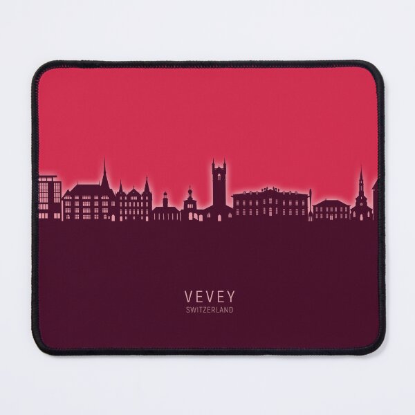 Item preview, Vevey Switzerland Skyline designed and sold by ArtPrints.