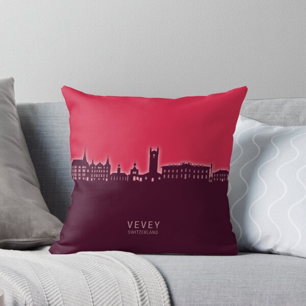 Item preview, Vevey Switzerland Skyline designed and sold by ArtPrints.