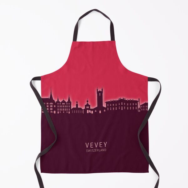 Item preview, Vevey Switzerland Skyline designed and sold by ArtPrints.