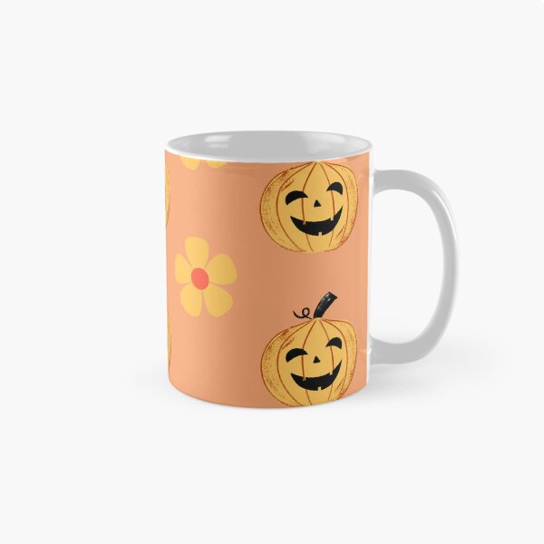 Item preview, Warm Orange Pattern Halloween Pumpkin And Flower designed and sold by ArtOrg.