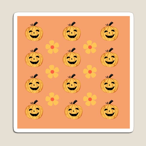 Artikelvorschau, Warmes, orange, muster, halloween kürbis, und, blume entworfen und verkauft von ArtOrg.