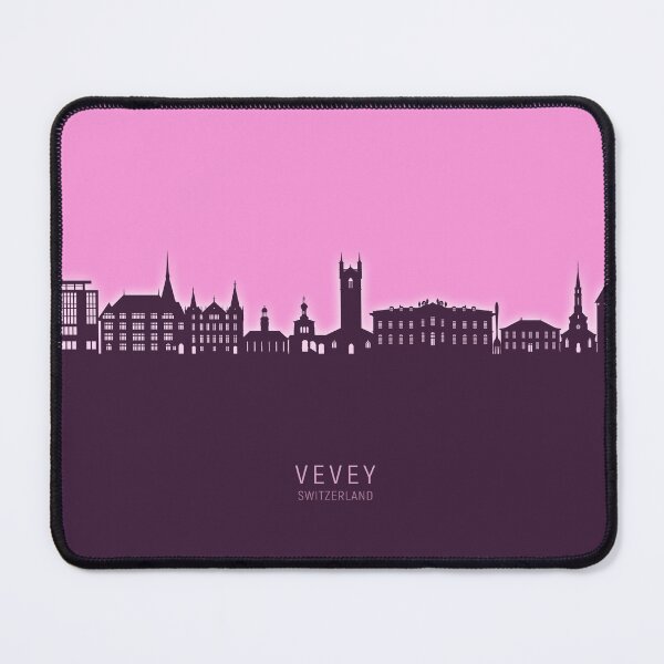 Item preview, Vevey Switzerland Skyline designed and sold by ArtPrints.