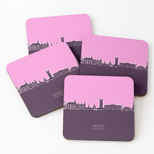 Item preview, Vevey Switzerland Skyline designed and sold by ArtPrints.