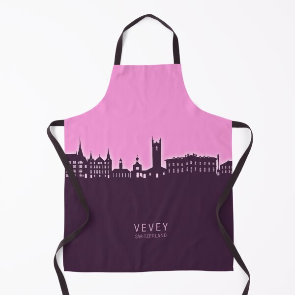 Item preview, Vevey Switzerland Skyline designed and sold by ArtPrints.