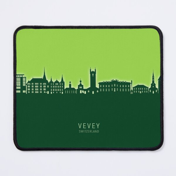 Item preview, Vevey Switzerland Skyline designed and sold by ArtPrints.