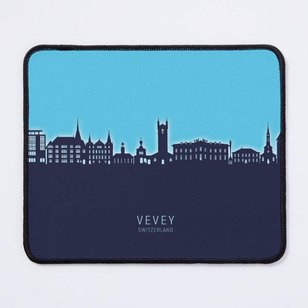 Item preview, Vevey Switzerland Skyline designed and sold by ArtPrints.